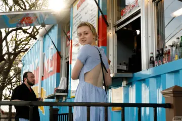 Tall Blonde Amateur Undresses to Show Her Big Natural Tits