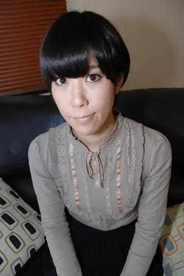 Hairy Japanese Brunette Fingers Her Pussy in Lingerie and Pantyhose