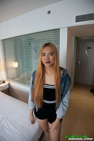 Petite Thai Blonde Rides Cock in Lingerie and Gets Creampied