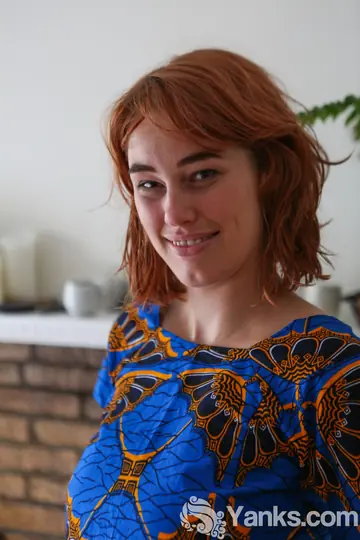 Molly Broad – Busty Redhead Strips Out of Her Jeans and Fingers Her Hairy Pussy