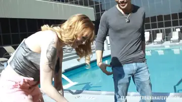 Nora Ivy – Busty Blonde PAWG Gets Fucked Outdoors and Takes a Cumshot
