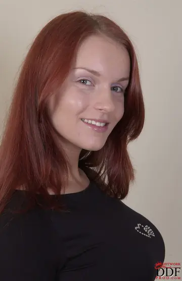 Natasha Orcanikova – Tall European Redhead Undresses and Fingers Her Pussy