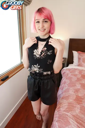 Trans Woman with Small Tits Undresses and Fucks Her Partner