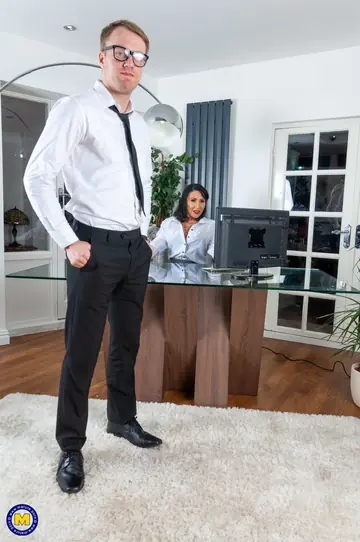 Nicole Du Papillon – Mature Asian Brunette in a Skirt Gets Fucked Doggy Style and Spreads
