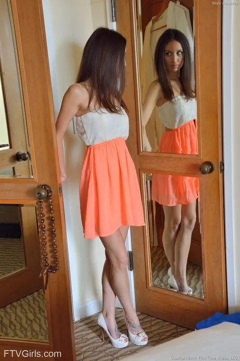 Brunette Lesbians Fuck with Vibrators Outdoors and in a Hotel – photo 11 of 20