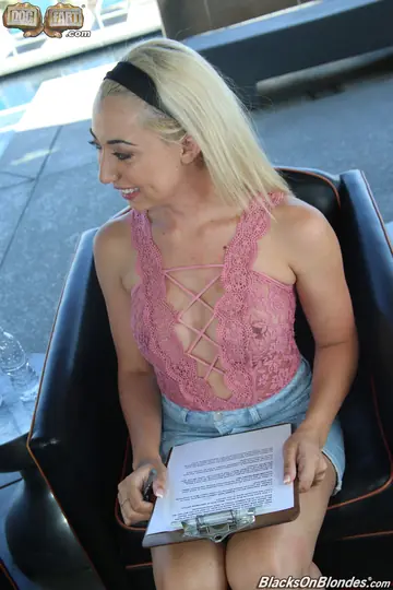 Jessica Jones – Blonde Gives a Blowjob Before Interracial Sex