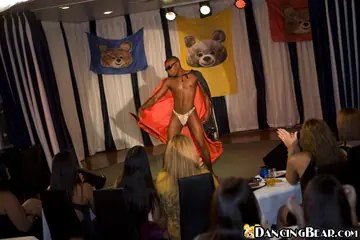 Woman in Glasses Gives Interracial Blowjob and Handjob at a Party