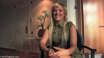 Yillie Fresh – Busty Spanish Blonde Bound and Fucked Anally in Public