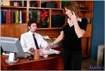 Felony – Thick Latina Strips to Stockings and Takes Anal in the Office