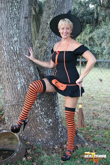 Tracy Lick – Outdoors, Tall Blonde MILF in Heels Rides a Dildo and Spreads Her Pussy