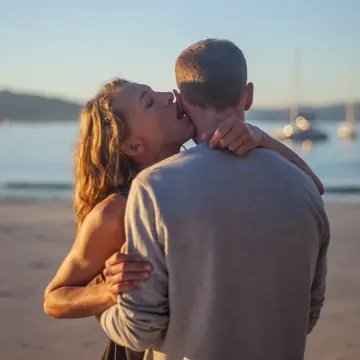 Thick Babe Takes Two Men Cowgirl Style on the Beach