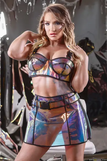 Thick Blonde Strips Out of Her Costume and Spreads for Anal