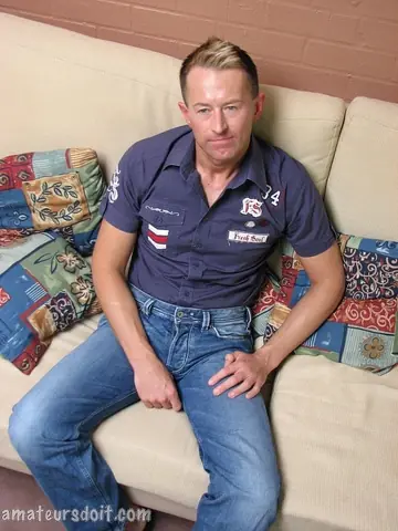 Thick Guy with Big Ass Undresses and Strokes His Cock