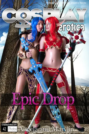 Two Thick Women in Costumes Finger and Lick Each Other