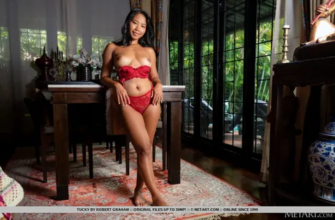 Thai Woman Strips Out of Her Lingerie and Spreads Her Shaved Pussy – photo 7 of 18