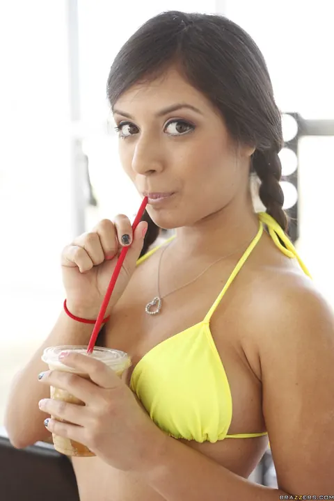 Jynx Maze: Thick Latina Strips Out of Her Bikini and Shorts – photo 1 of 18
