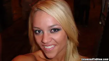 Alexis Monroe – Blonde with Fake Tits Strips and Takes a Cumshot