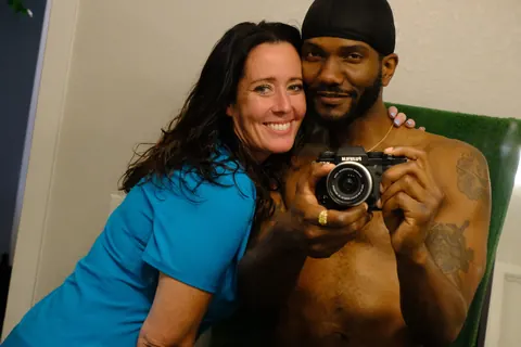 BBW MILF with Big Tits Joins Interracial Threesome – photo 9 of 15