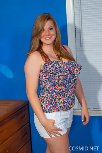 Redhead BBW Strips Out of Her Panties and Flaunts Her Big Tits