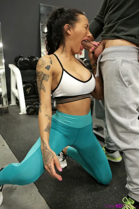 Amia Moretti: Busty Thick Brunette Gets Fingered in the Gym – photo 6 of 20