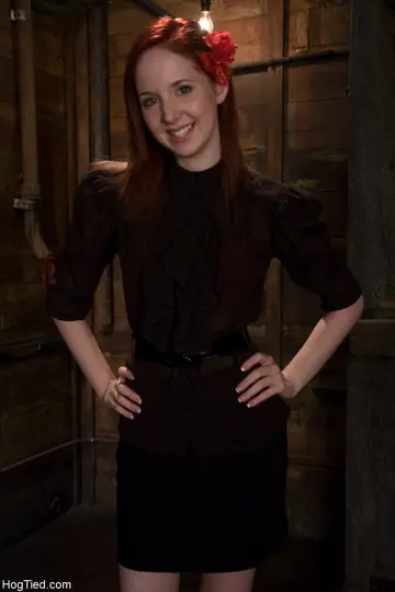 Megan Murray – Petite Redhead in Panties Gets Tied Up by Her Partner