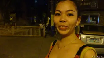 Asian Woman in Shorts Gives POV Blowjob Then Fucks Missionary