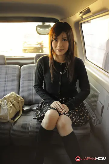 Japanese Redhead Plays with a Toy in Her Stockings