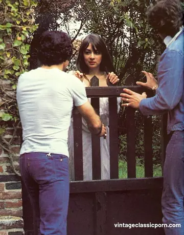 Catherine Ringer – Slim Brunette Has Anal in a Vintage Threesome, Hairy Bush in View