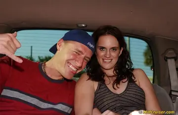 Fran Lord – Brunette MILF Sucks Cock and Gets Fucked in the Car