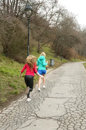 Blonde Amateur Strips for Public Threesome Outdoors