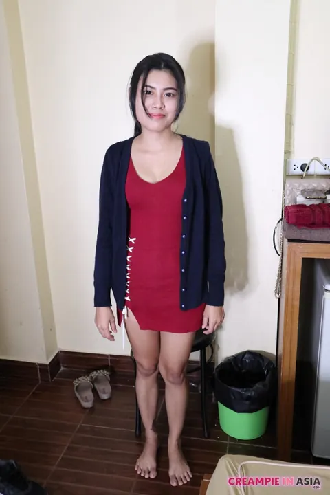 Asian Brunette with Piercing Gets Creampied at the Hotel Casting – photo 1 of 21
