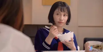 Chinese Brunette with Short Hair Sucks Cock and Takes It Anal Doggy Style