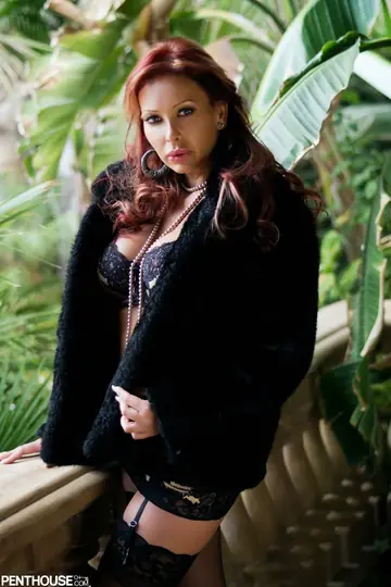 Stella Styles – German Redhead MILF Flashes Her Tattoos Outdoors in Lingerie