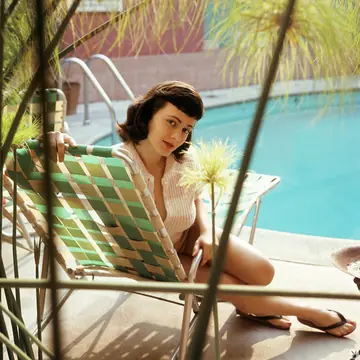 Virginia Gordon – Busty Brunette with Short Hair Teases Her Natural Tits Outdoors