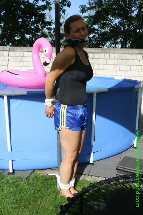 PAWG Restrained in Shorts by the Pool – photo 13 of 16
