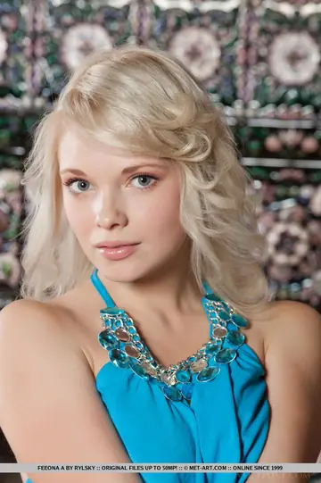 Feeona A – Blonde European Undresses from Short Dress and Spreads
