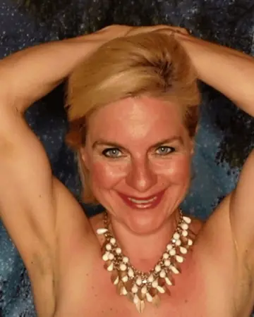 Busty Mature Blonde Spreads Her Legs Outdoors in Lingerie