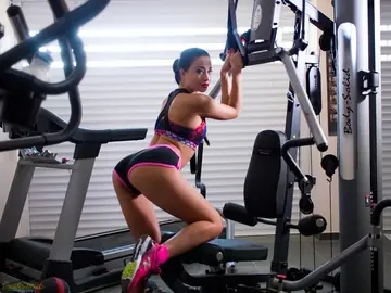 Taissia Shanti – Russian PAWG Undresses at the Gym and Spreads Her Pussy