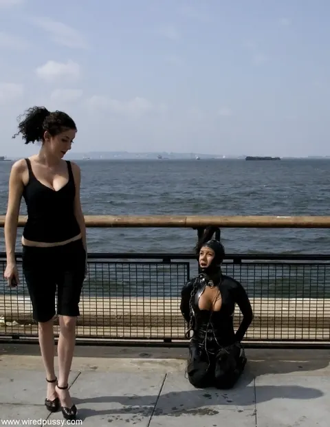 Nadia Styles: Thick Latina Dominatrix Binds and Licks Submissive Outdoors – photo 6 of 20