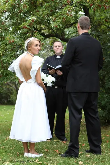 Hayley Marie Coppin – British Blonde MILF Bride Poses Naked in the Garden