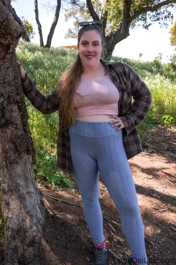 Lana Del Lust – PAWG Brunette Shows Off Her Big Tits and Ass Outdoors in Glasses