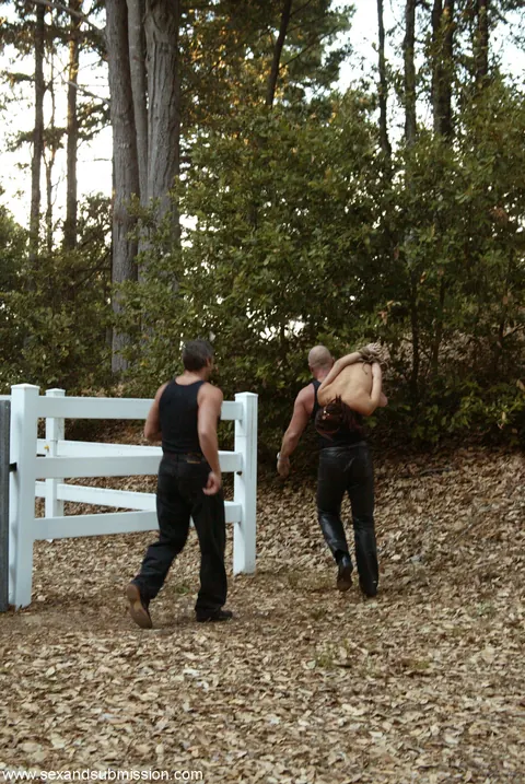 Annie Cruz: Slim Asian MILF in Bondage Outdoors with Multiple Men – photo 10 of 16