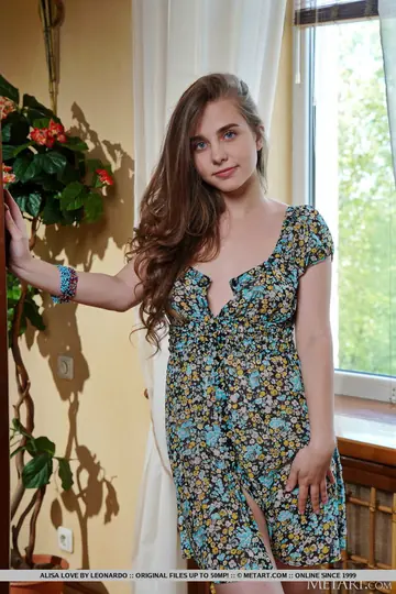 Alisa Love – Woman Strips Out of Her Dress and Spreads Naked
