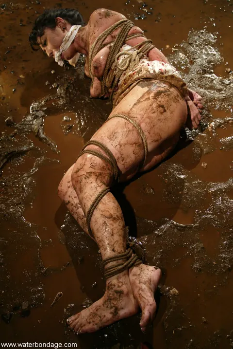Petite Asian Brunette Bound in Water Bondage – photo 13 of 21