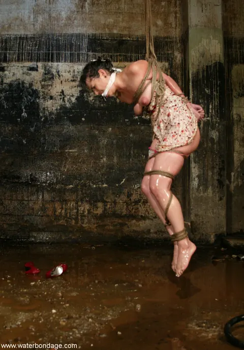 Petite Asian Brunette Bound in Water Bondage – photo 21 of 21
