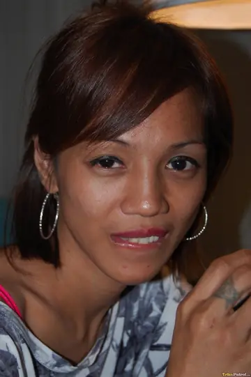 Slim Filipina Lifts Her Skirt and Spreads Her Hairy Pussy
