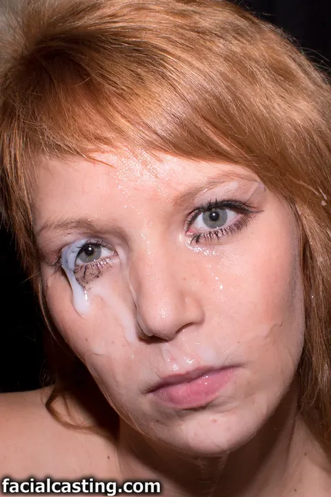 Electra Angel: Slim Redhead in Lingerie Gives a Handjob During Casting – photo 15 of 16