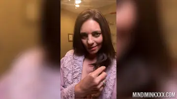 Mindi Mink – Brunette MILF with Big Tits Poses and Strips Nude