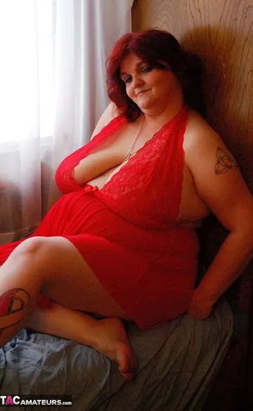 Curvy European Redhead Lifts Her Skirt to Show Her Tits
