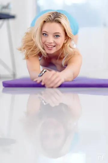 Parker Sims – Slim Blonde Sucks Cock and Rides Cowgirl After Yoga